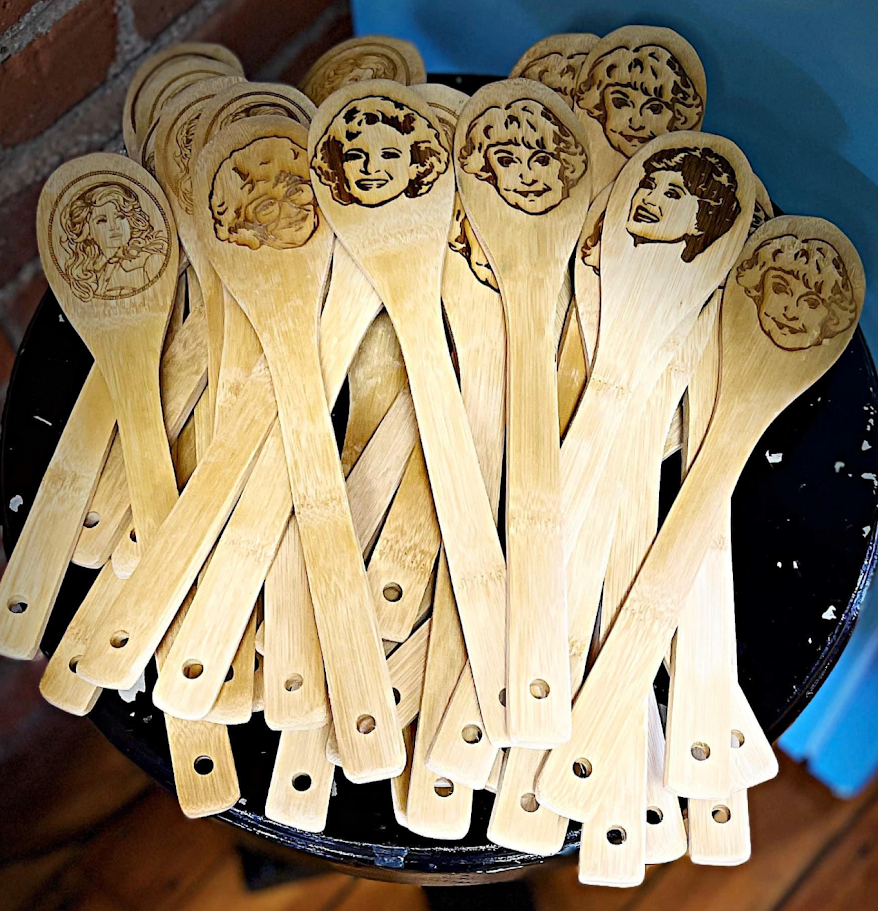 Rose Golden Girls Custom Wooden Spoon