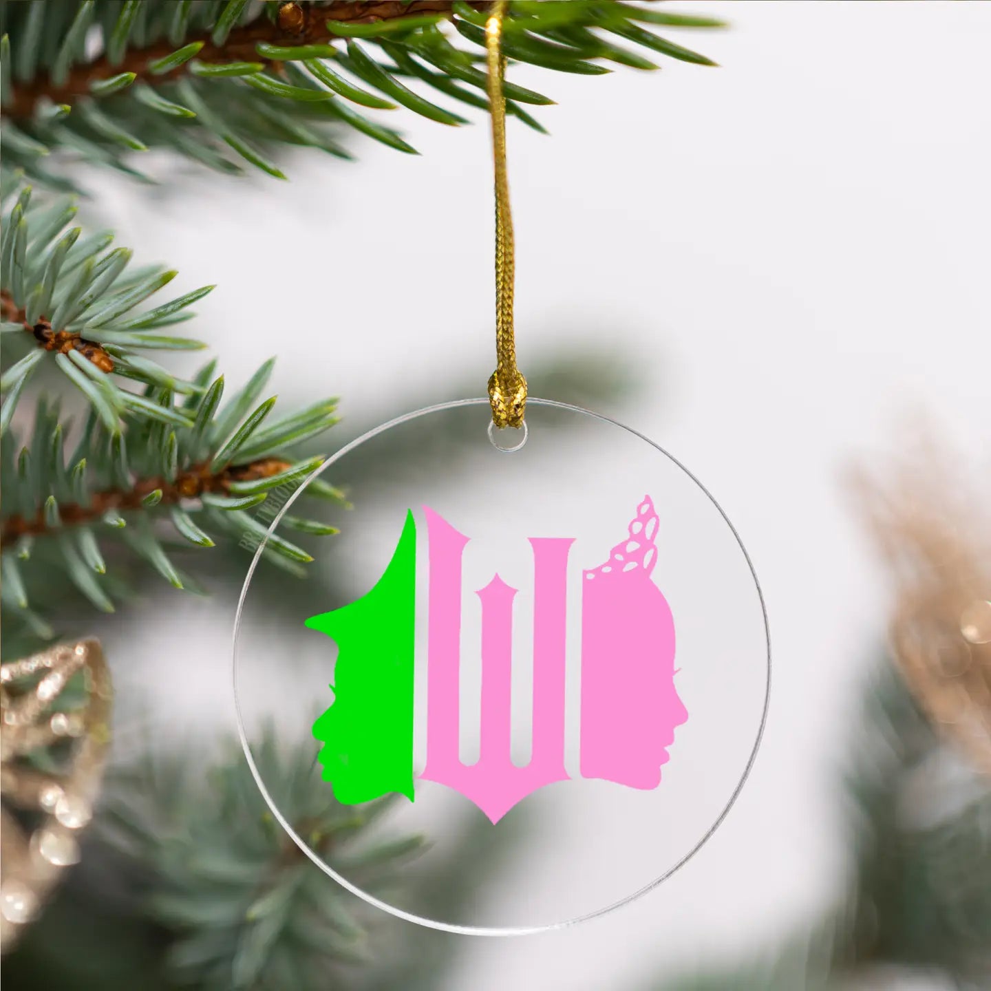 Wicked Inspired Christmas Ornament