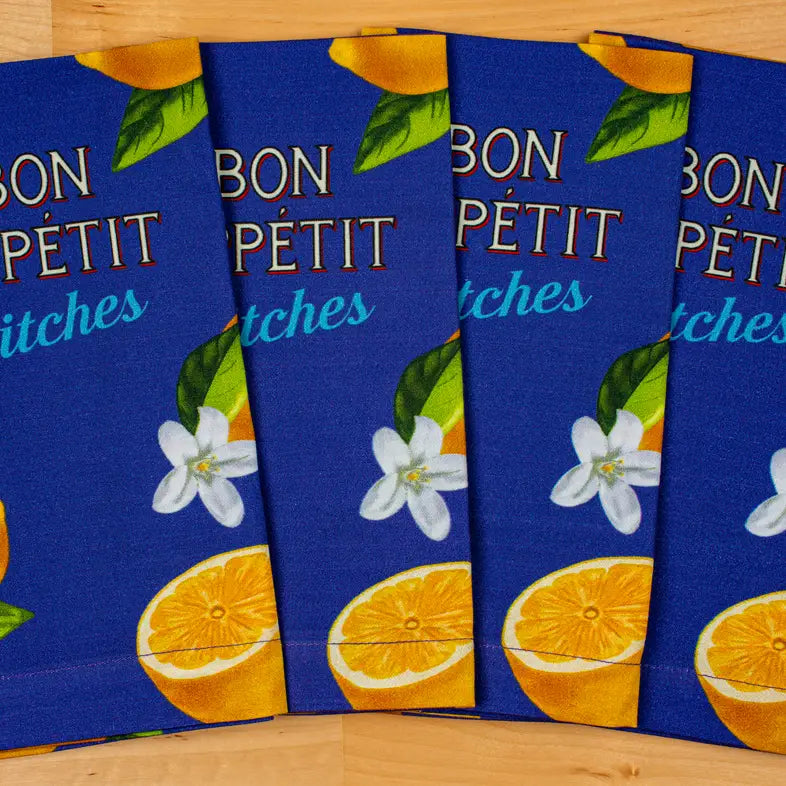 Bon Appetit Bitches Cloth Napkins-Set of 4