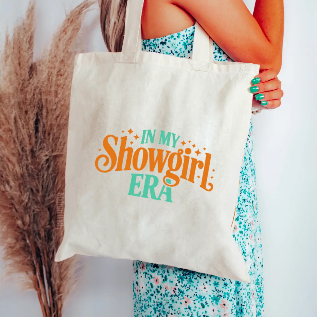 Showgirl Era Tote Bag | Orange and Mint