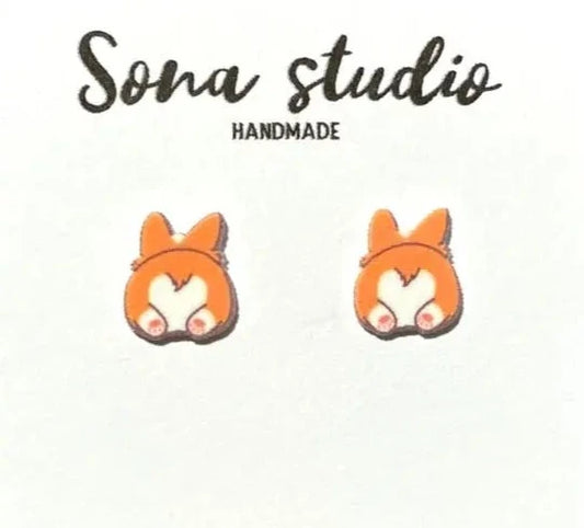 Corgi Butt Earrings