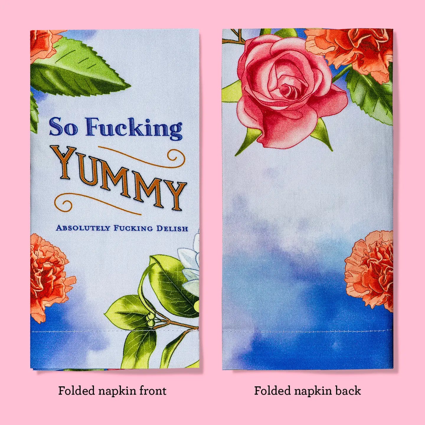 So Fucking Yummy Cloth Dinner Napkin-Set of 4