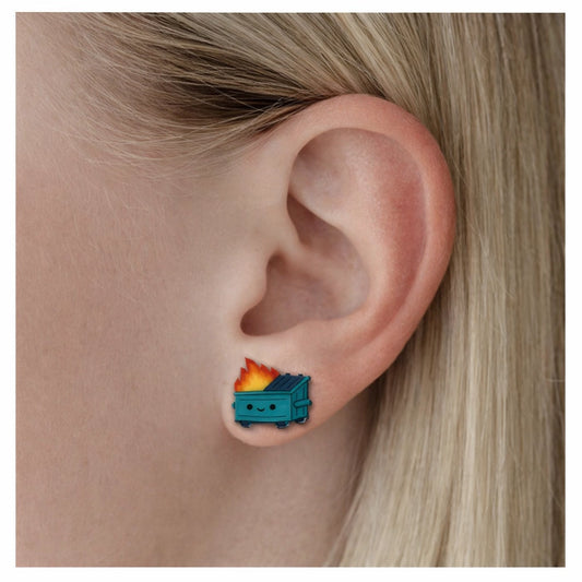 Dumpster Fire Earrings