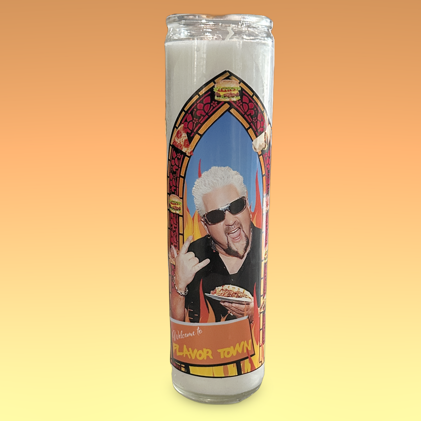 Guy Fieri Saints Candle