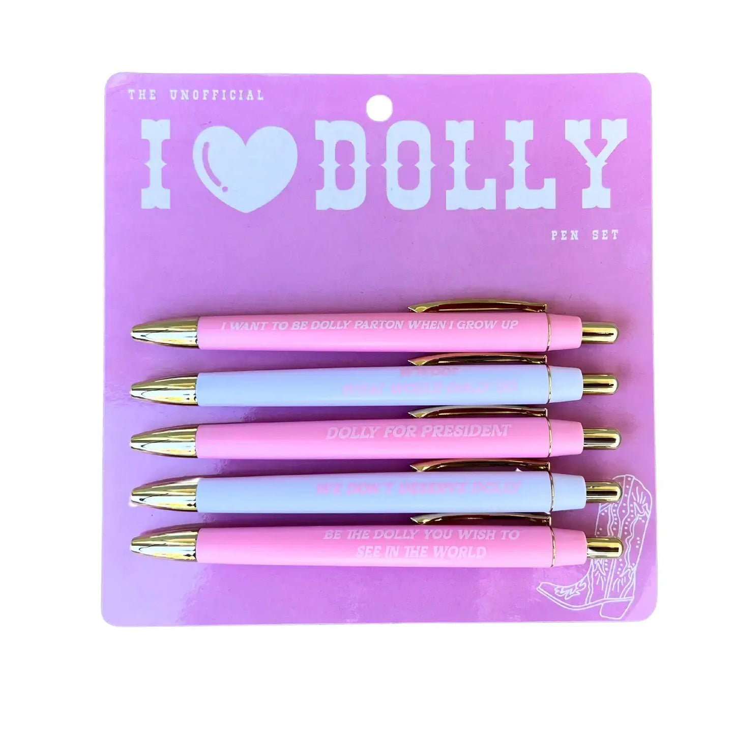 I <3 Dolly Pen Set
