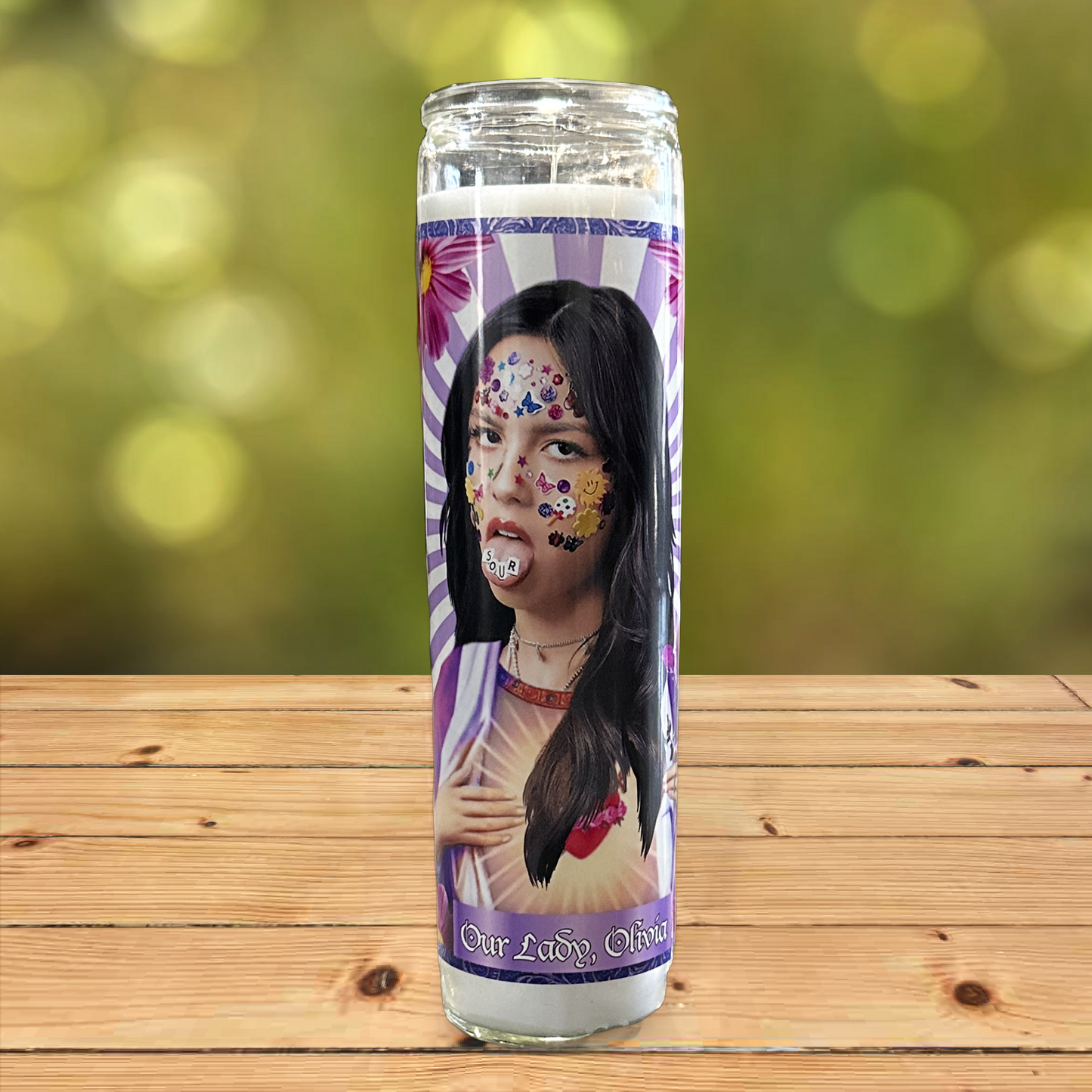 Olivia Rodrigo Parody Illustration Saint Candle