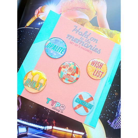 Taylor Hold on to the Memories Showgirl Magnet Set of 5