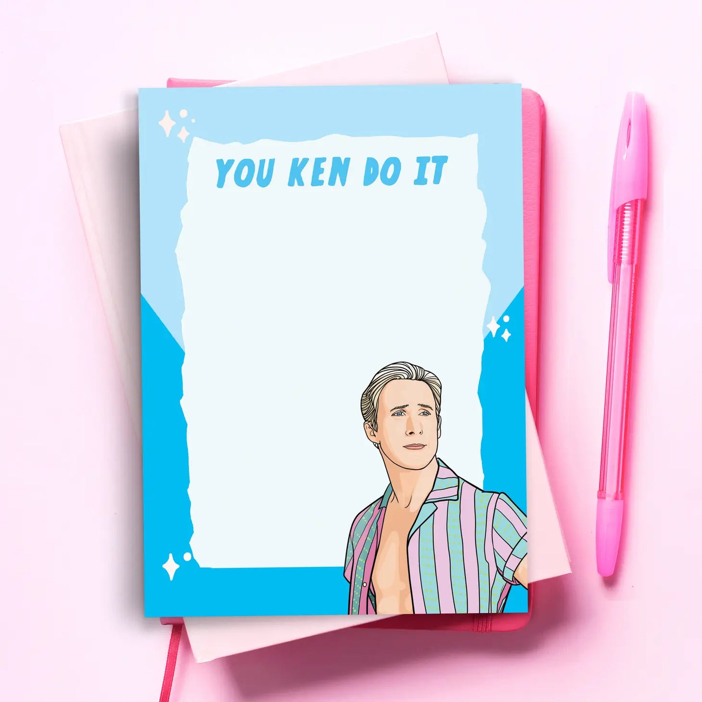 Barbie Ken "You Ken Do It" Notepad