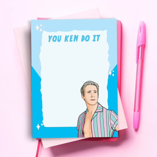 Barbie Ken "You Ken Do It" Notepad