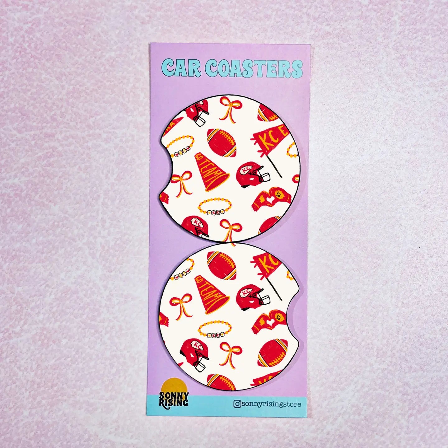 Taylor Swift Inspired KC ERA Car Coasters