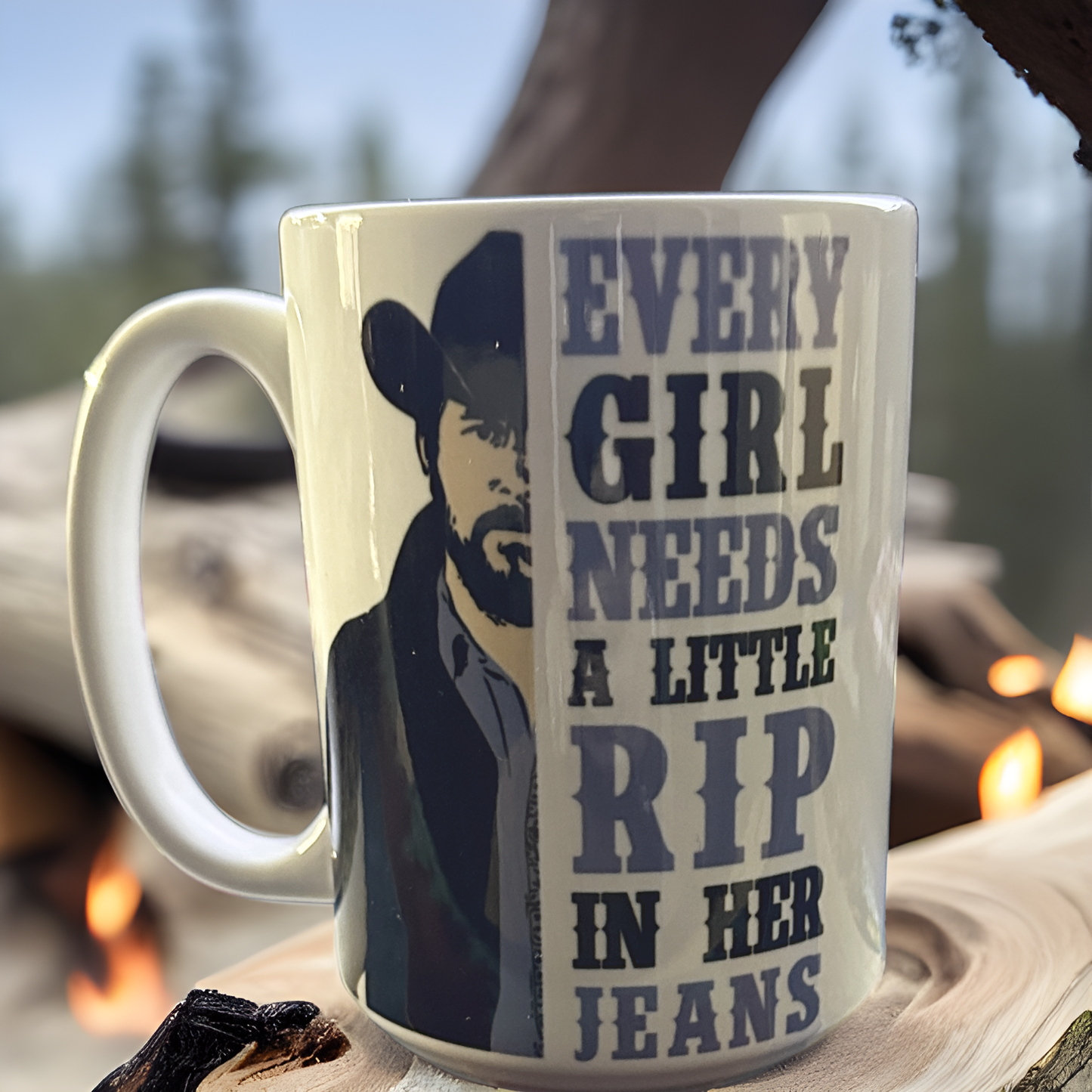 Every Girl Needs a RIP in her Jeans Coffee Mug