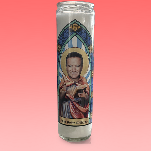 Robin Williams Parody Illustration Saint Candle