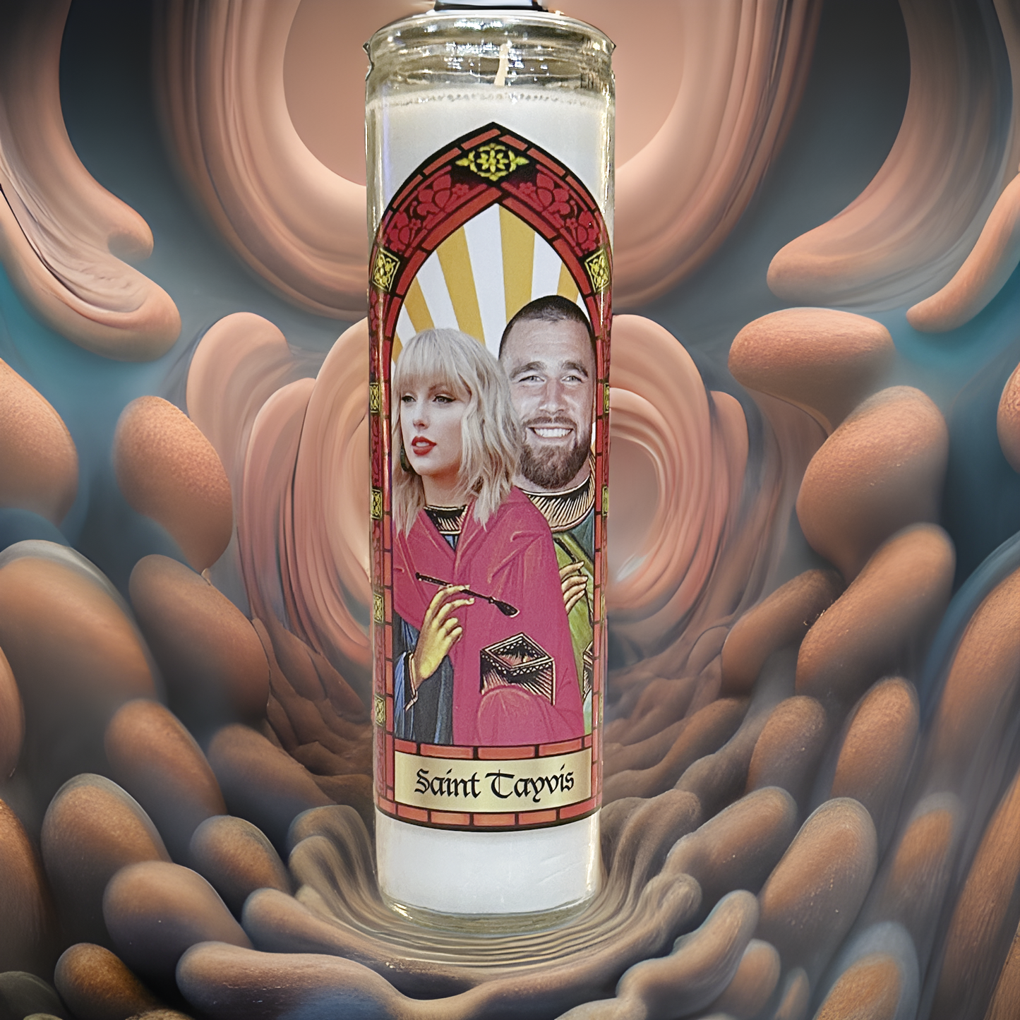 Taylor “Tayvis” Parody Illustration Saint Candle