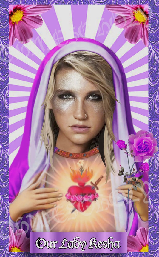 Ke$ha Parody Illustration Saint Candle