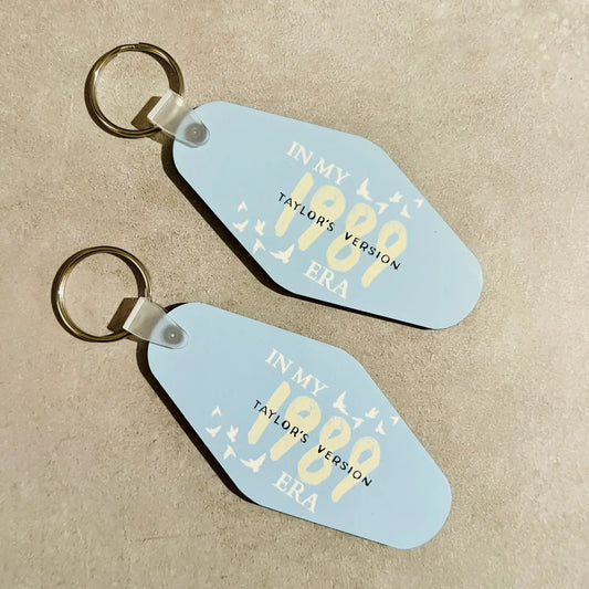 In My 1989 Era Motel Style Keychain