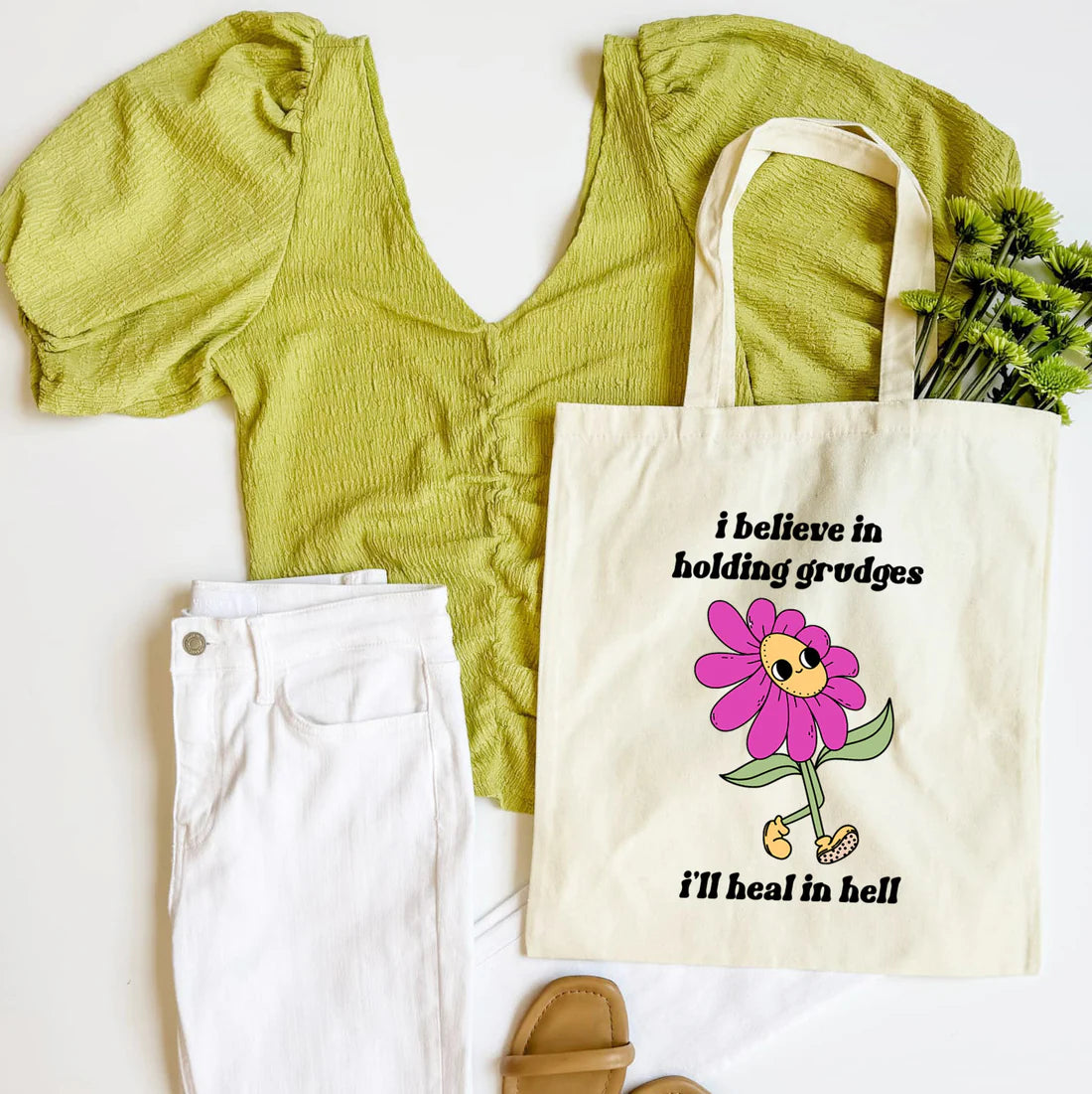 I Believe In Holding Grudges Tote Bag