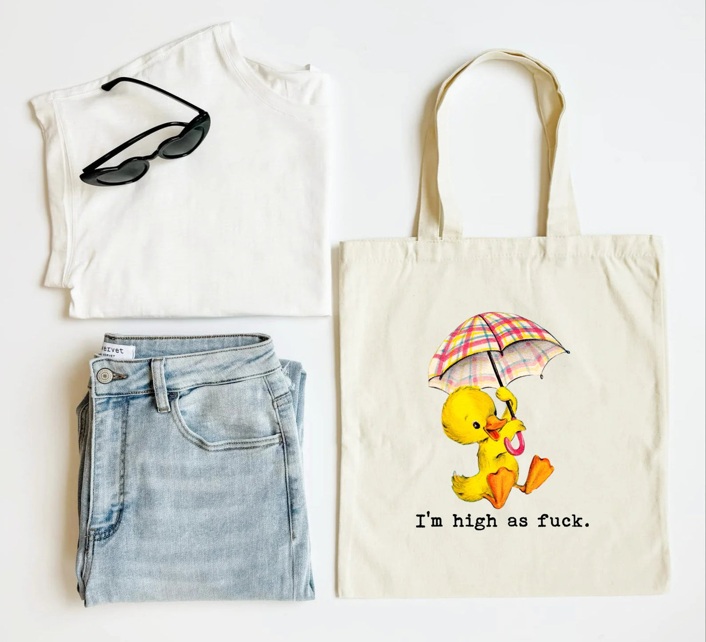 I'm High as F*ck Tote Bag