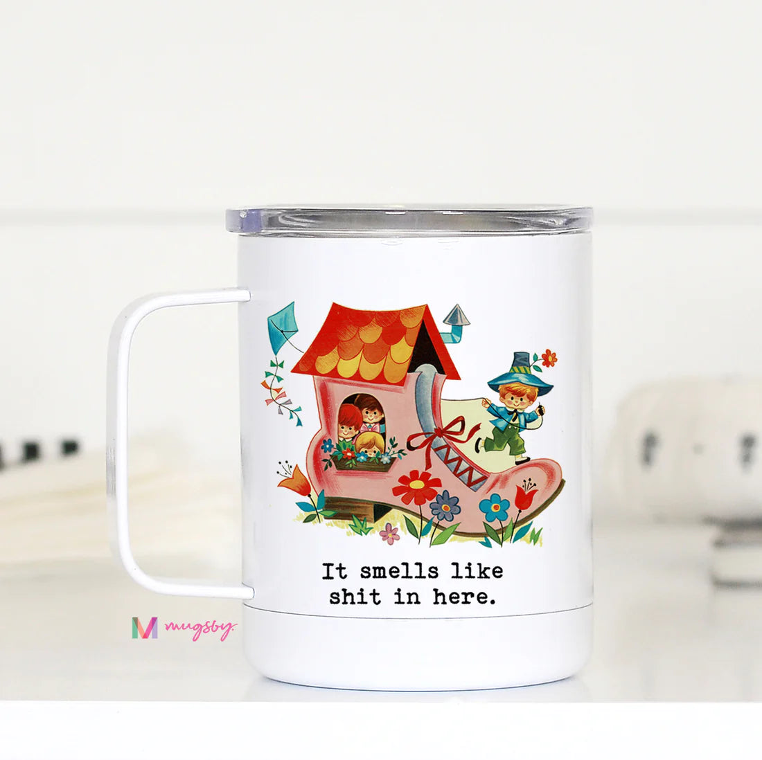 It Smells Like Sh*t in Here Travel Cup