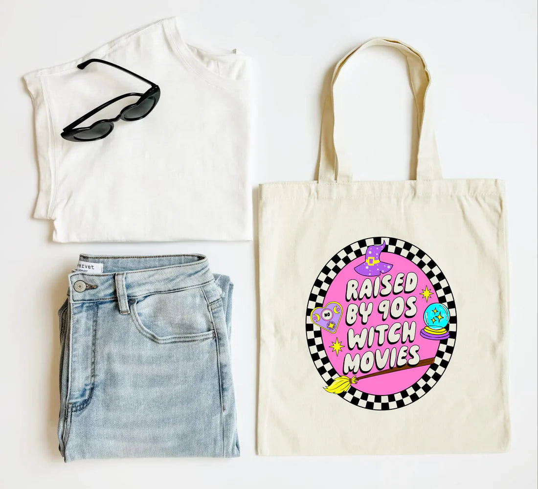 Raised on 90's Witch Movies Tote Bag