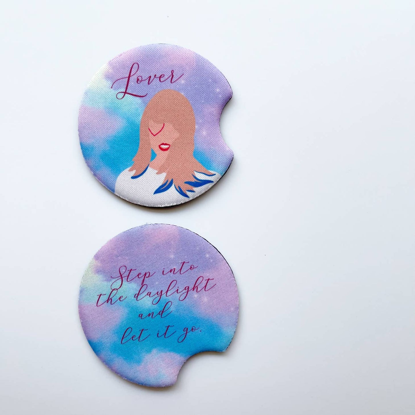 Taylor "Lover" Album Inspired Design Car Coasters