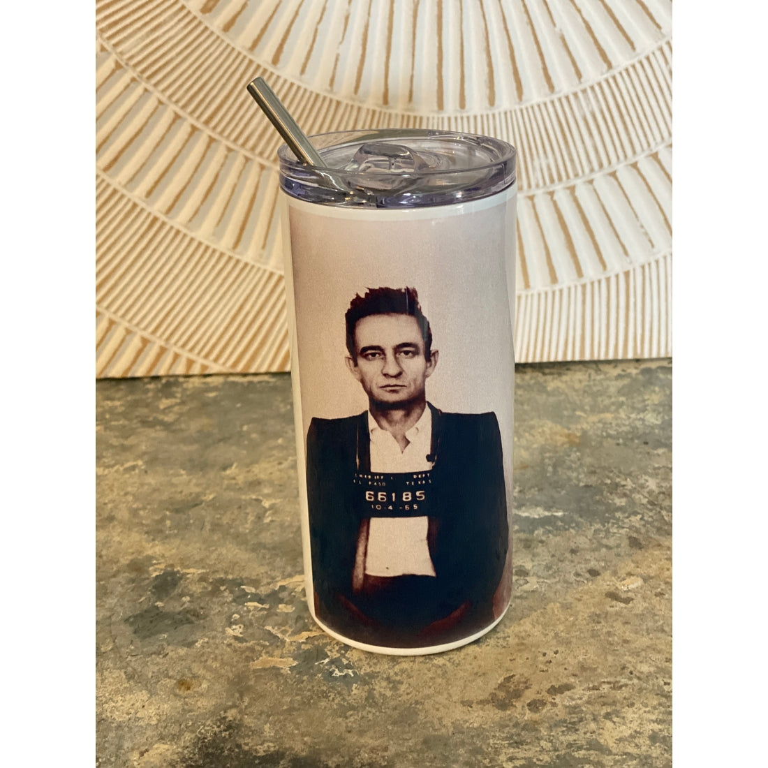 Johnny Cash Travel Tumbler