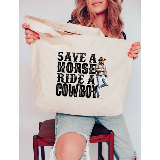 RIP Save A Cowboy X-Large Tote