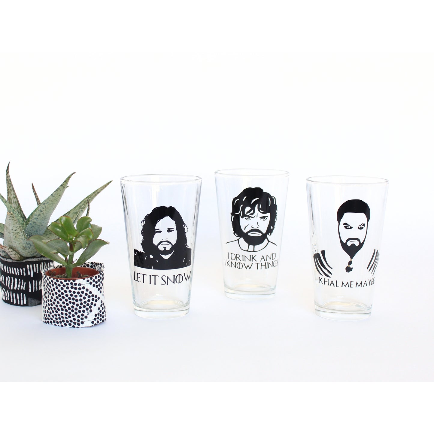 Jon Snow Beer Glass