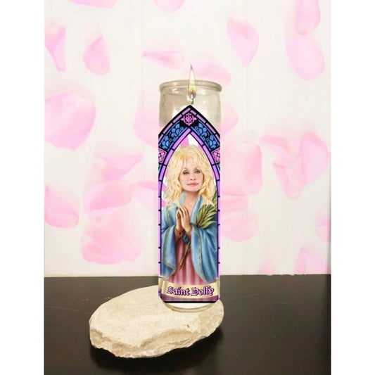 Dolly Parton Saints Candle