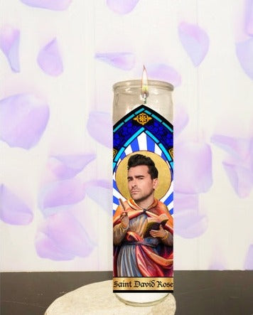 David Rose Parody Illustration Saint Candle