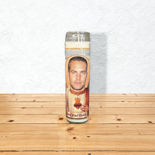 Paul Walker Parody Illustration Saint Candle