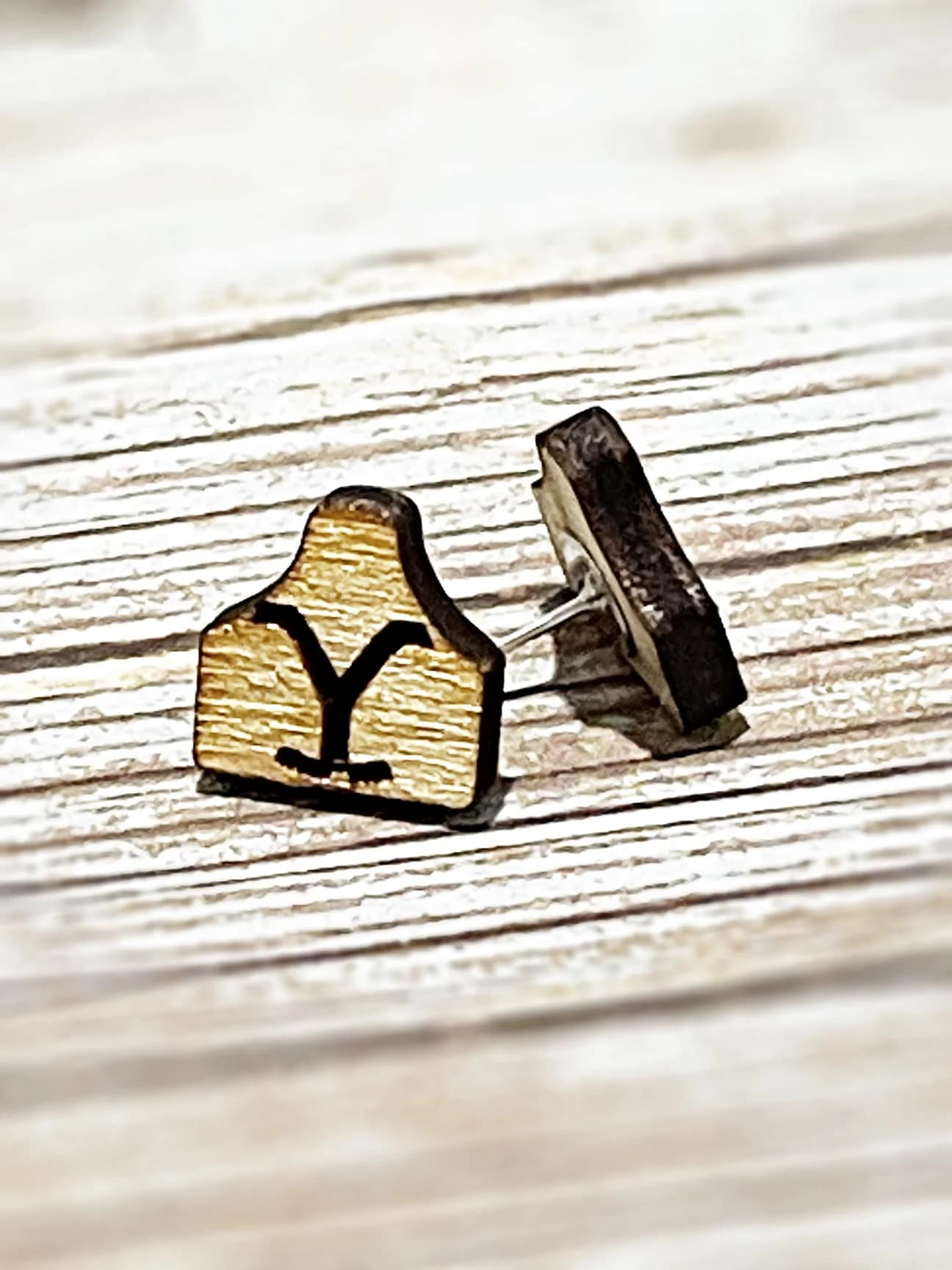 Custom Yellowstone Wooden Earrings