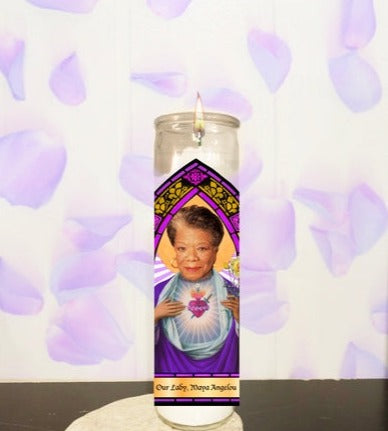 Maya Angelou Parody Illustration Saint Candle