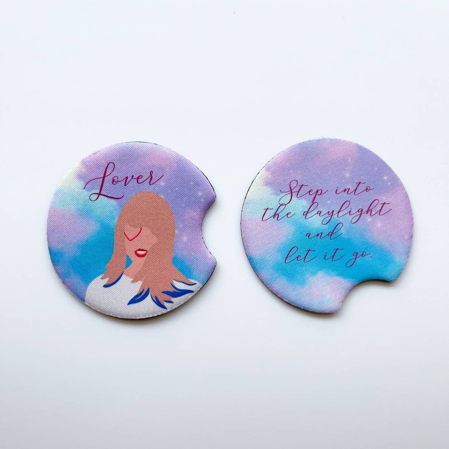 Taylor "Lover" Album Inspired Design Car Coasters