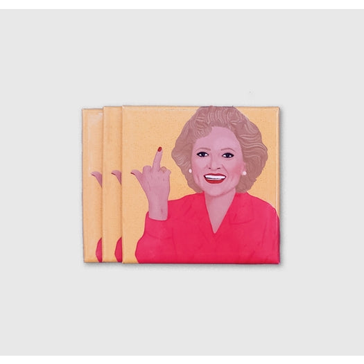 Betty White "Bird" Custom Illustration Magnet