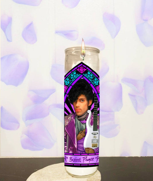 PRINCE Parody Illustration Saint Candle