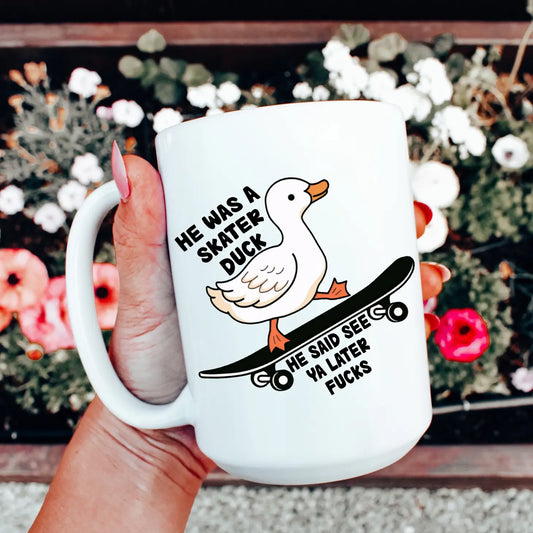 Skater Duck Mug