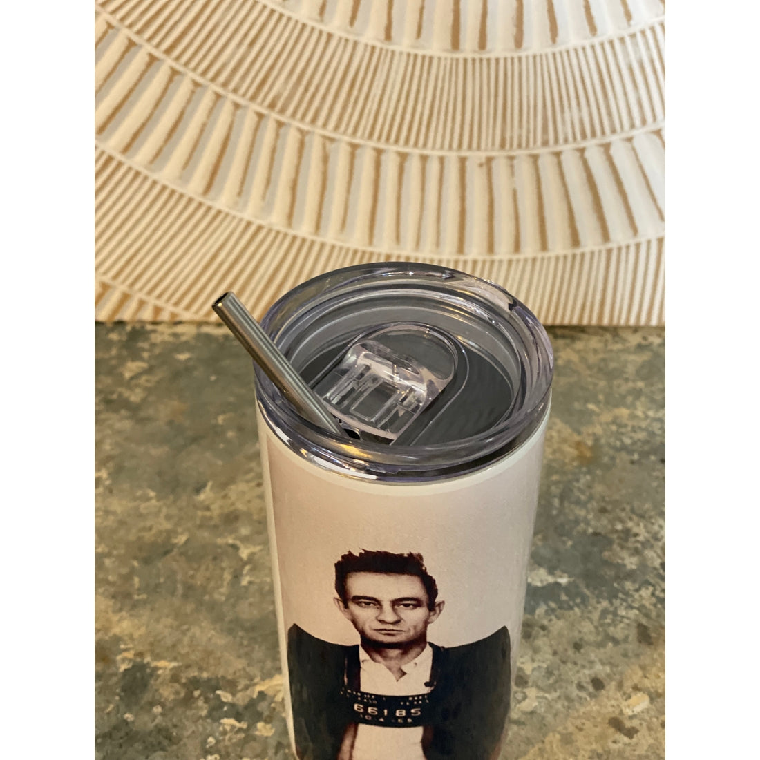 Johnny Cash Travel Tumbler
