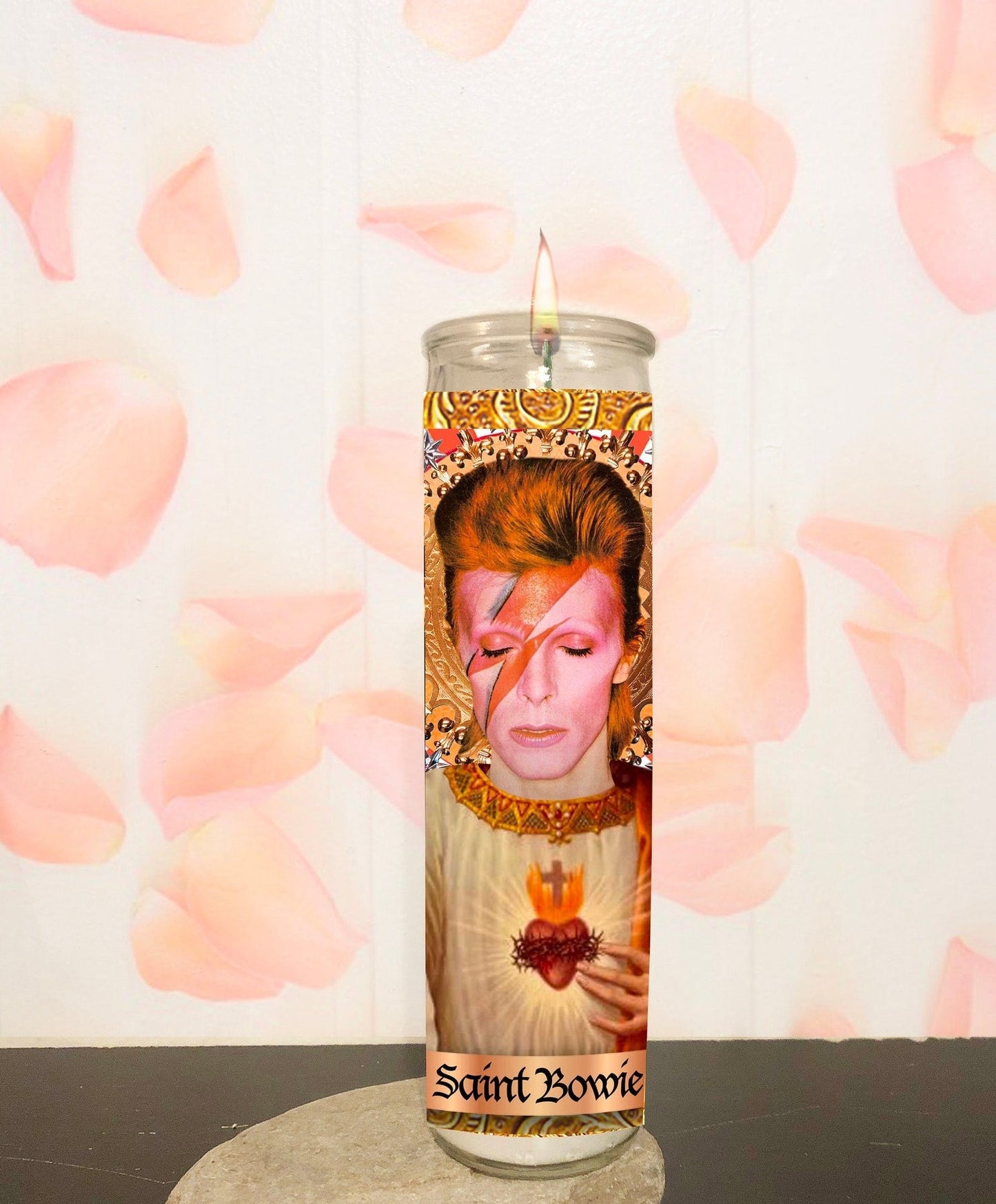 David Bowie Parody Illustration Saint Candle