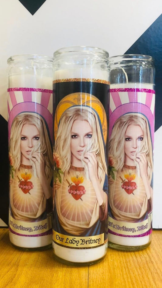 Britney "Britney Bitch" Parody Illustration Saint Candle