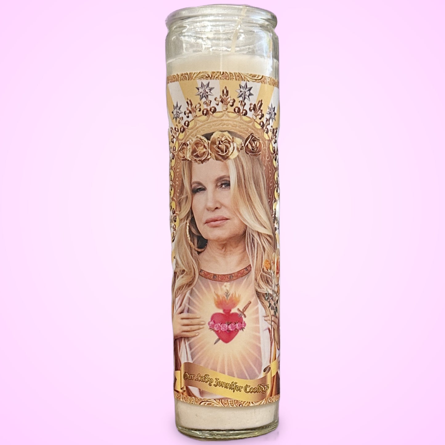 Jennifer Coolidge Parody Illustration Saint Candle