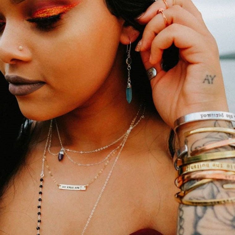 CARPE DIEM Skinny Adjustable Cuff Bracelet