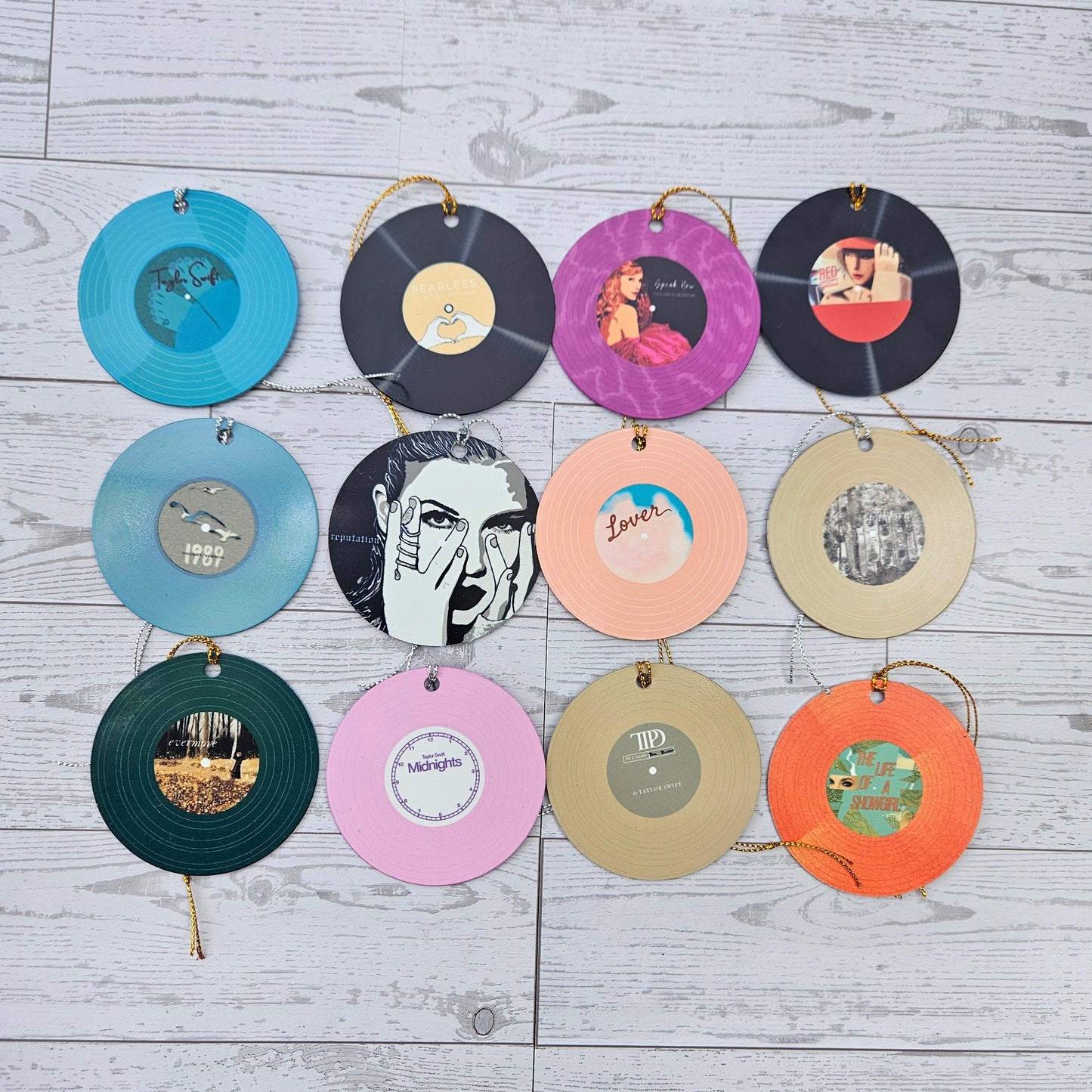 Taylor Swift Inspired "1989" Vinyl Record Illustrated Decoration/Ornament