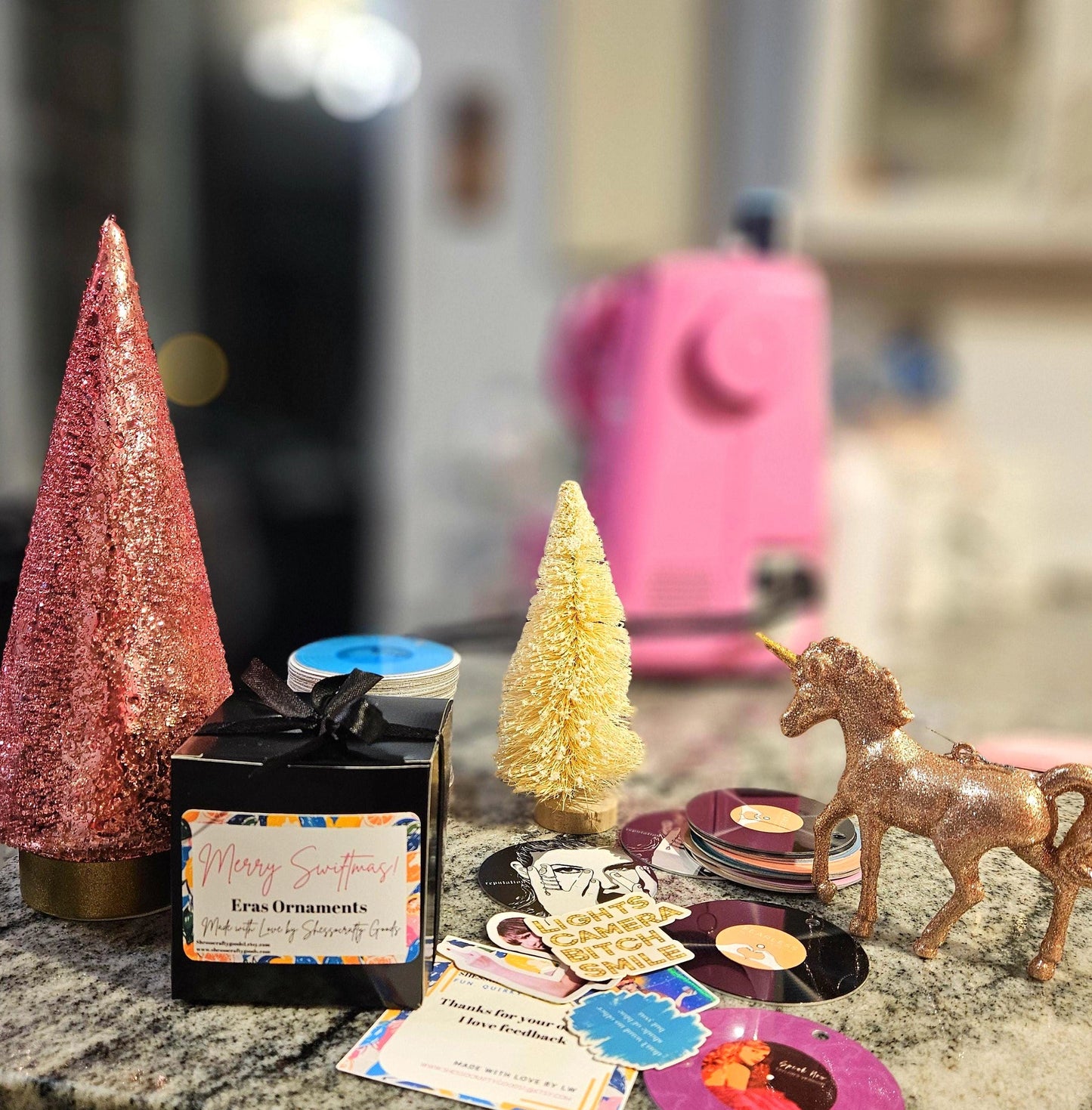 Taylor Swift Inspired "1989" Vinyl Record Illustrated Decoration/Ornament