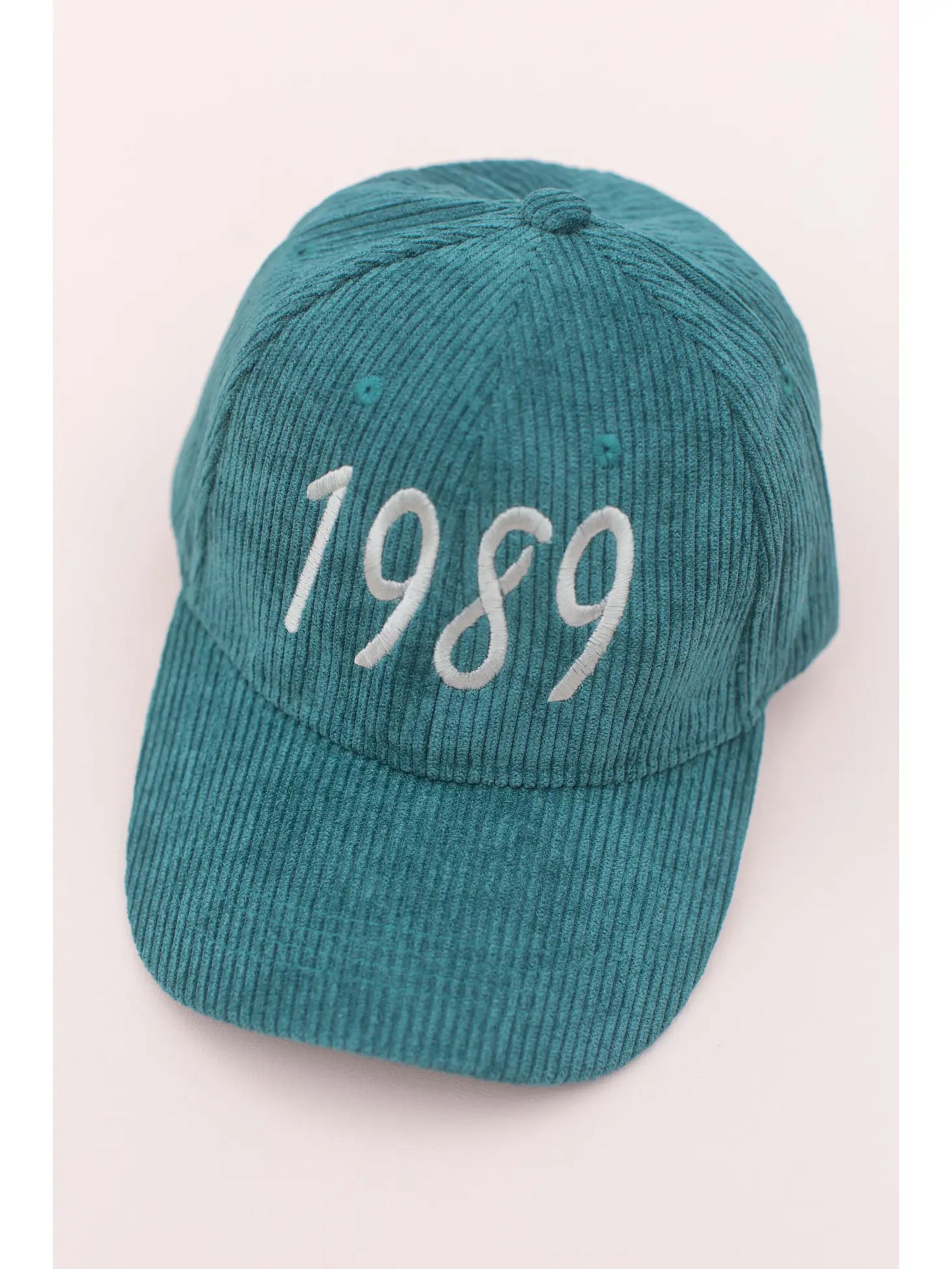 "1989" Embroidery Corduroy Hat Cap