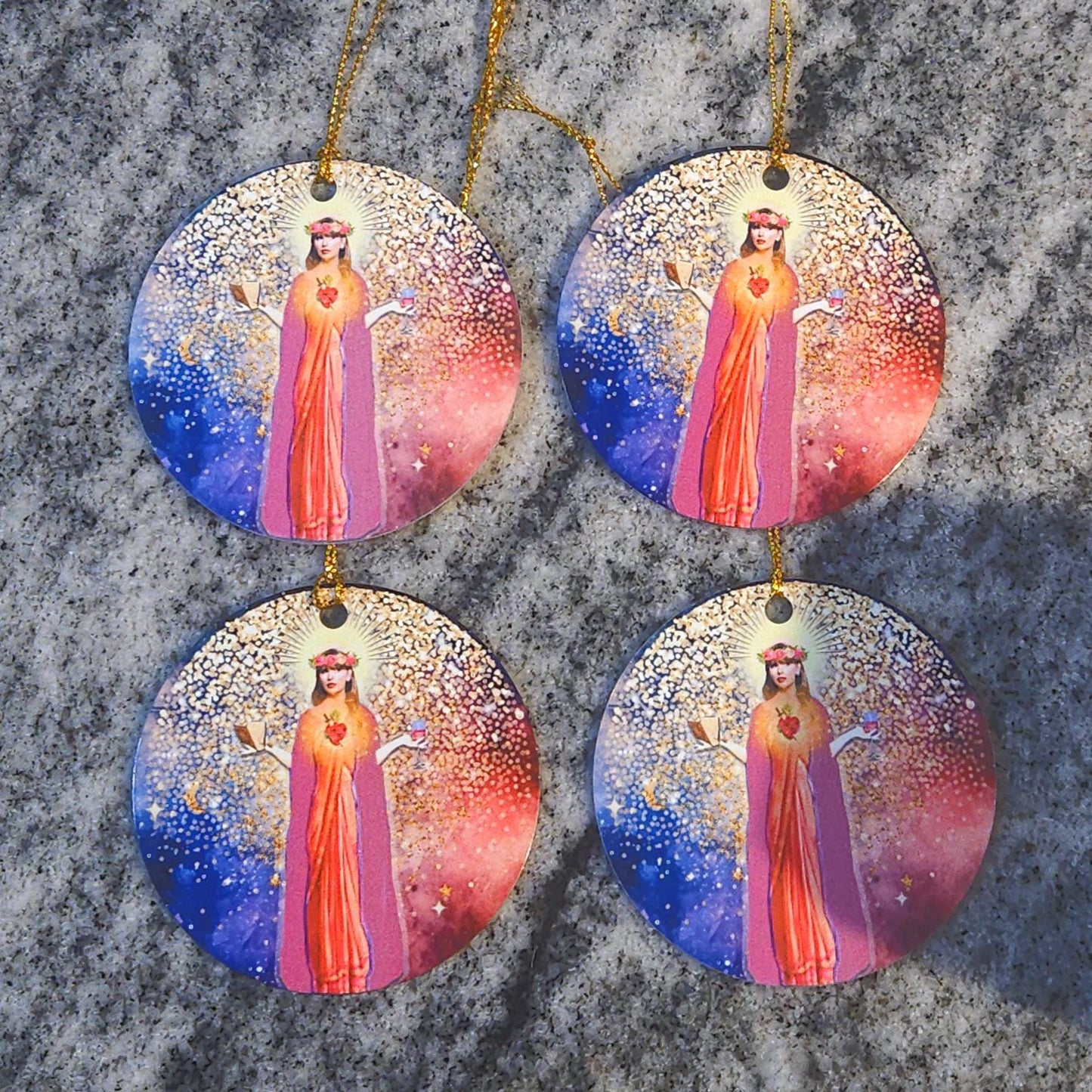 Saint Swift Christmas Taylor Inspired Ornament/Car Decor