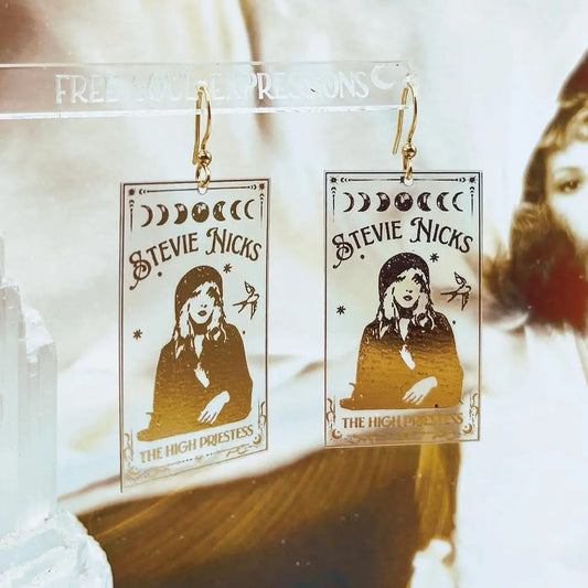 Stevie Nicks the High Priestess Tarot Inspired Earrings