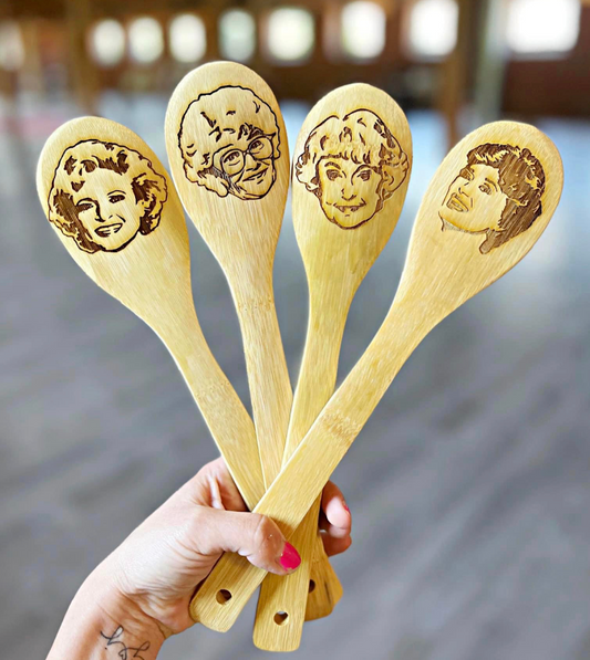 Blanche Golden Girls Custom Wooden Spoon
