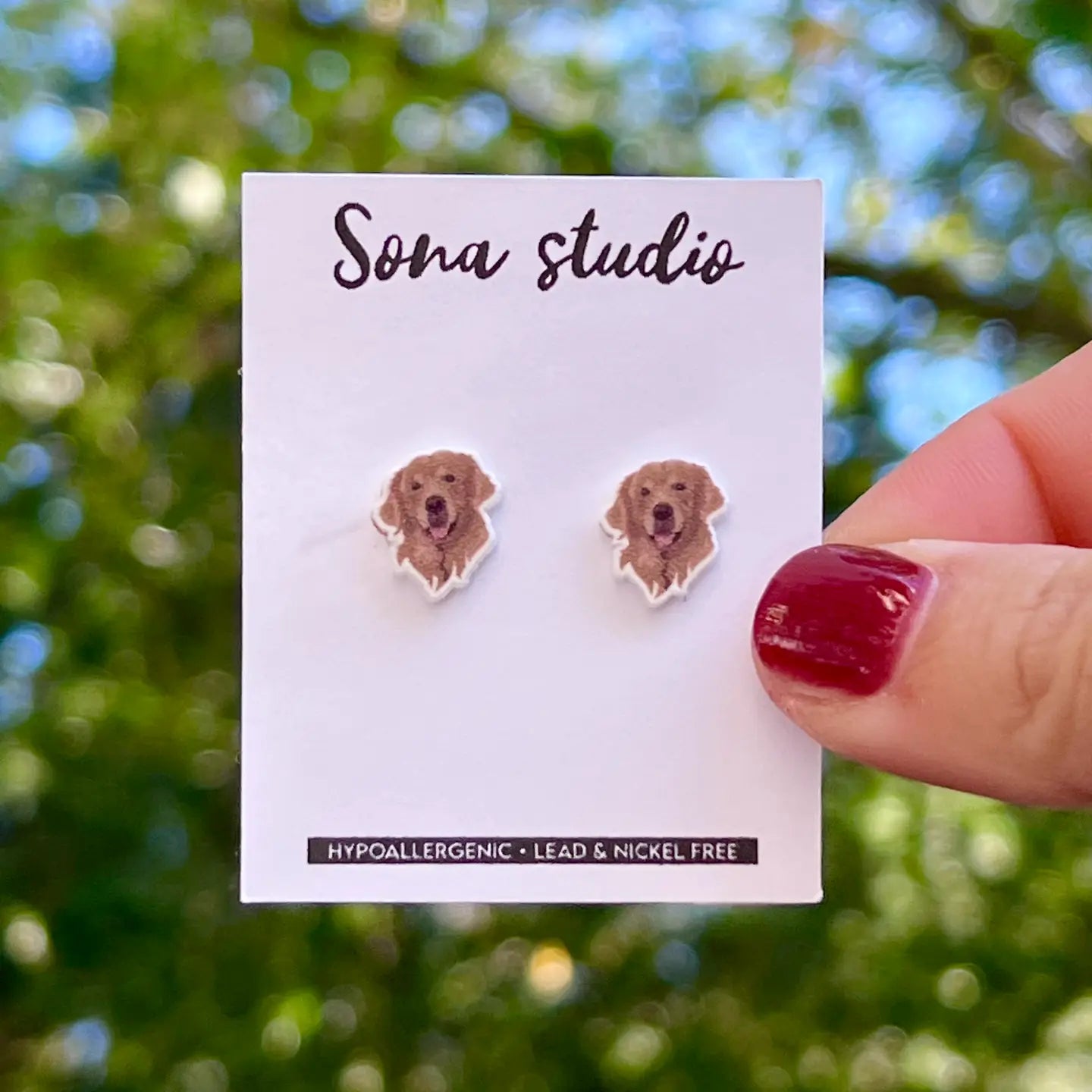 Golden Retriever Earrings