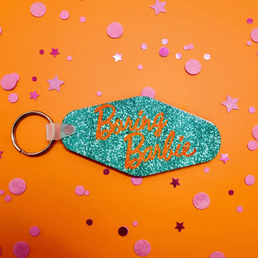 Boring Barbie Motel Style Keychain