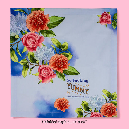 So Fucking Yummy Cloth Dinner Napkin-Set of 4